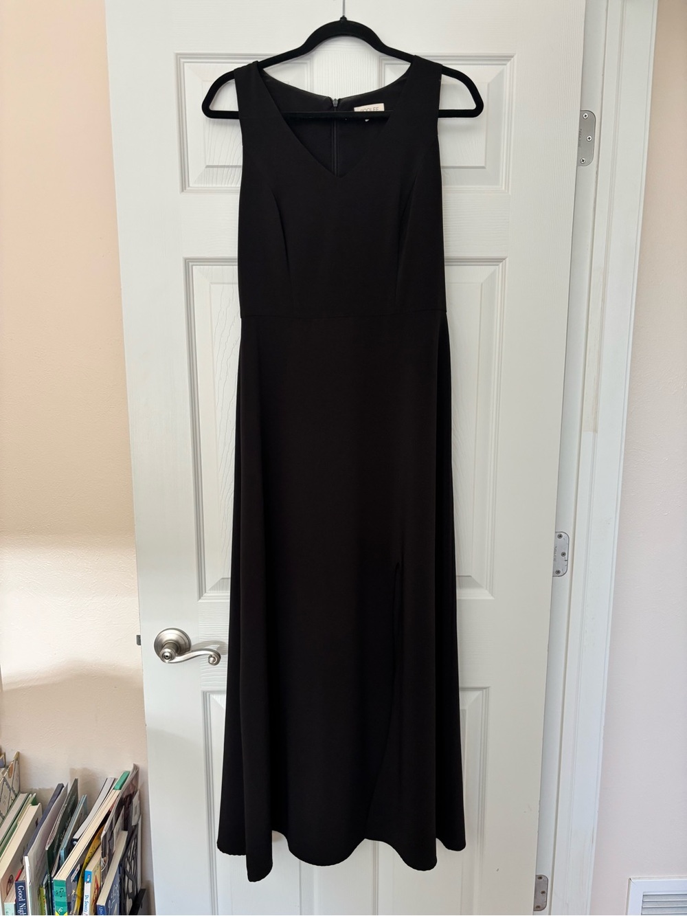 Roolee Black V-Neck Maxi Dress